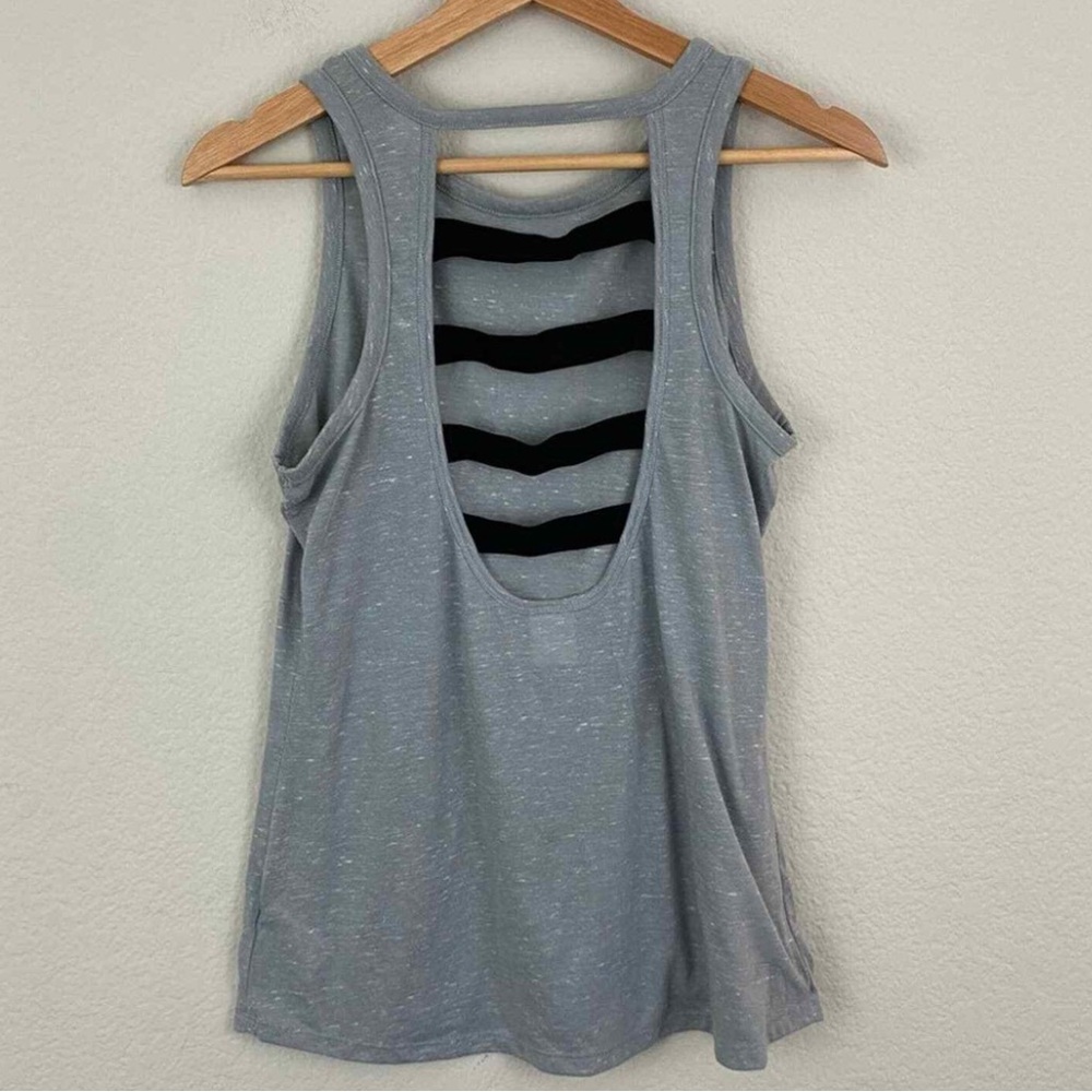 VSX Sport Grey Sleeveless Top with Black elastic in the back
